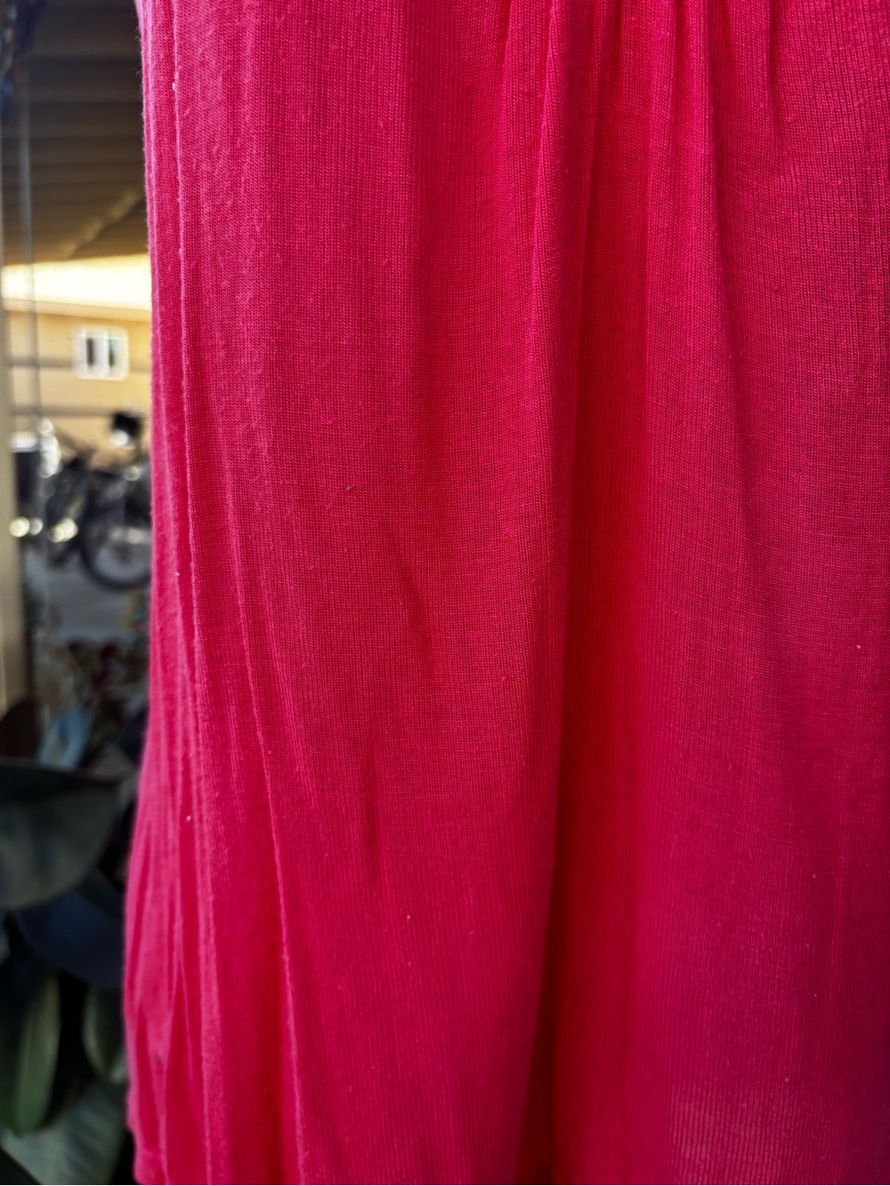 Diva Apparel Lace Yoke Halter Top - Raspberry Pink - Picture 3 of 8